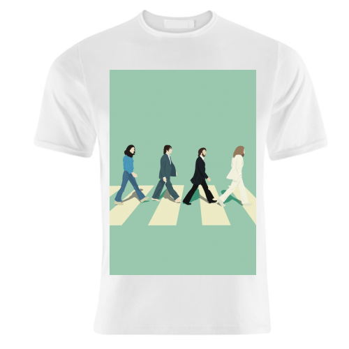 Abbey Road - The Beatles - unique t shirt by Cheryl Boland