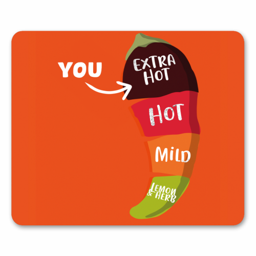 Extra Hot - funny mouse mat by Pink and Pip