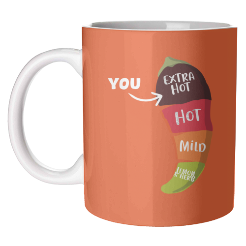 Extra Hot - unique mug by Pink and Pip