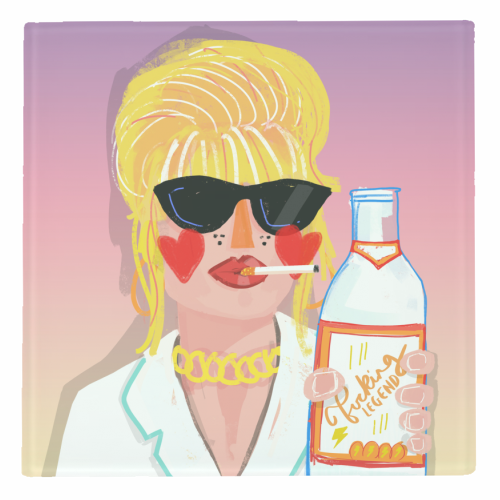 F@%KING FABULOUS - personalised beer coaster by Nichola Cowdery
