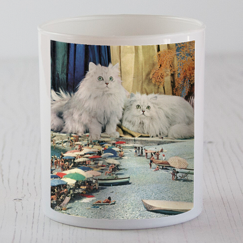 Cats beach - scented candle by Maya Land