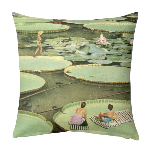 Waterlilies - designed cushion by Maya Land