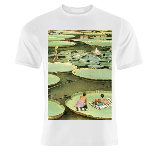 Waterlilies - unique t shirt by Maya Land