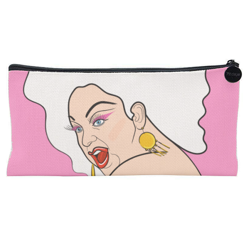 Have A Divine Birthday - flat pencil case by Adam Regester