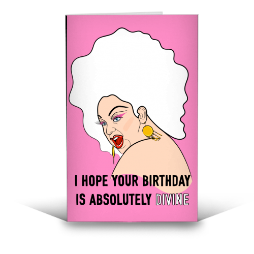 Have A Divine Birthday - funny greeting card by Adam Regester