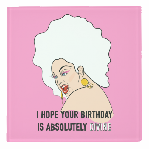 Have A Divine Birthday - personalised beer coaster by Adam Regester