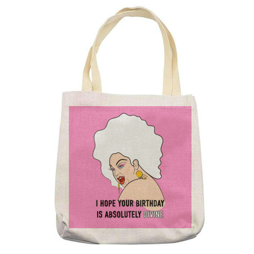 Have A Divine Birthday - printed tote bag by Adam Regester