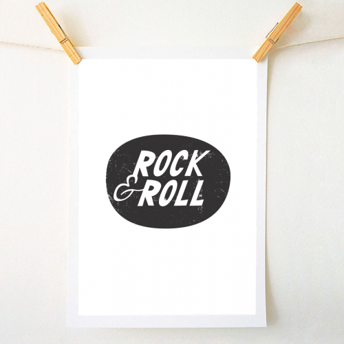 ROCK & ROLL - A1 - A4 art print by The Boy and the Bear