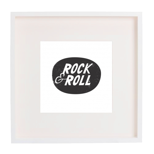 ROCK & ROLL - framed poster print by The Boy and the Bear