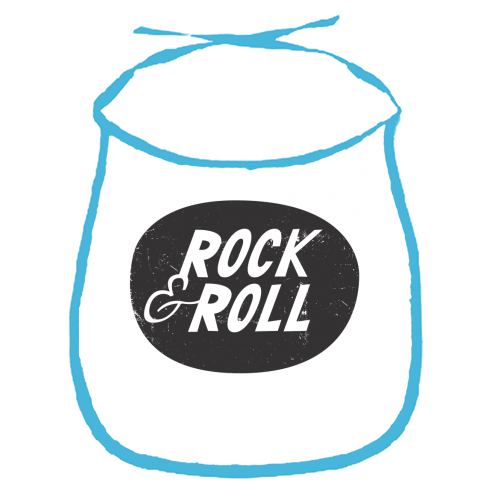 ROCK & ROLL - funny baby bib by The Boy and the Bear