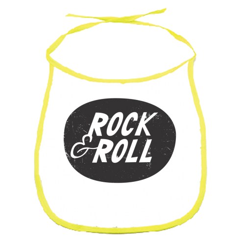 ROCK & ROLL - funny baby bib by The Boy and the Bear