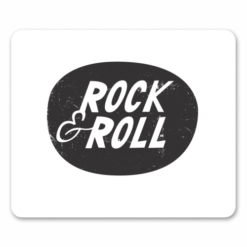 ROCK & ROLL - funny mouse mat by The Boy and the Bear
