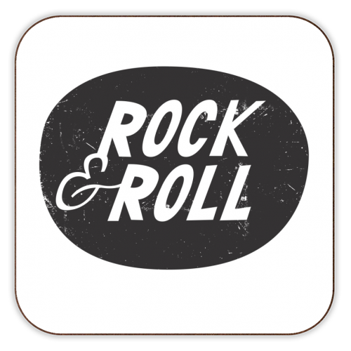 ROCK & ROLL - personalised beer coaster by The Boy and the Bear