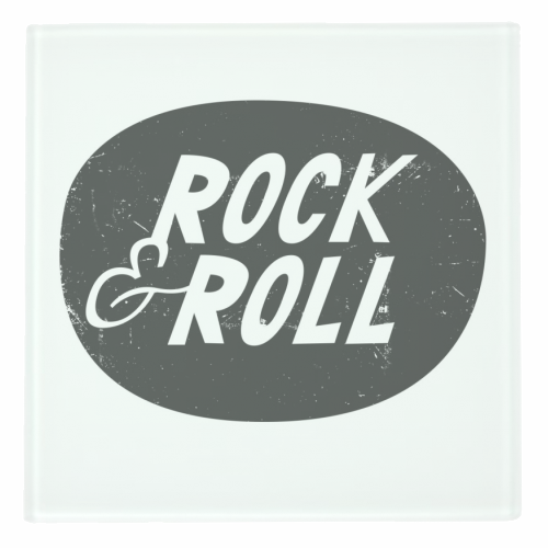 ROCK & ROLL - personalised beer coaster by The Boy and the Bear