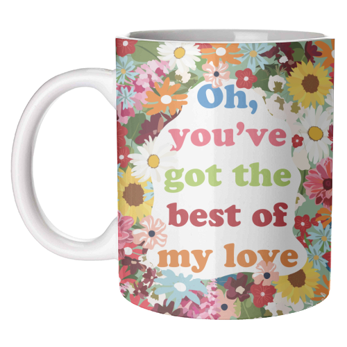 Best of my Love - unique mug by Niamh McKeown