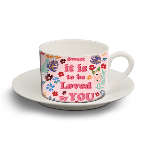 How Sweet - personalised cup and saucer by Niamh McKeown