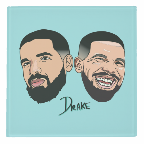 Drake - personalised beer coaster by Catherine Critchley.