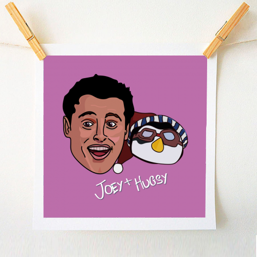 Joey & Hugsy 'Friends' - A1 - A4 art print by Catherine Critchley.