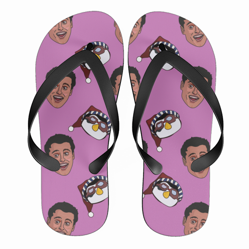 Joey & Hugsy 'Friends' - funny flip flops by Catherine Critchley.