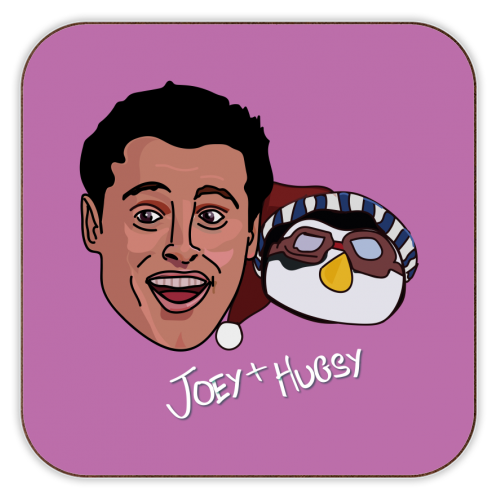 Joey & Hugsy 'Friends' - personalised beer coaster by Catherine Critchley.