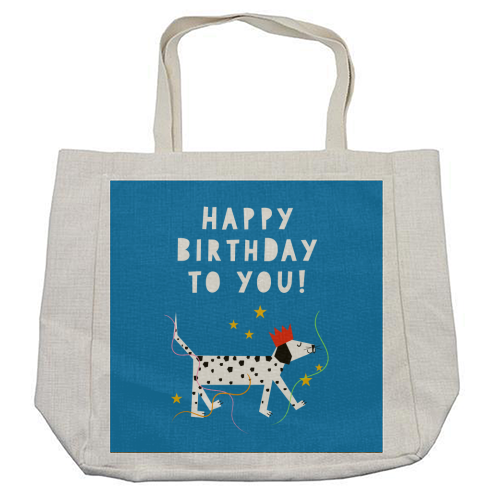 Spotty Dog Birthday Greeting - cool beach bag by Adam Regester