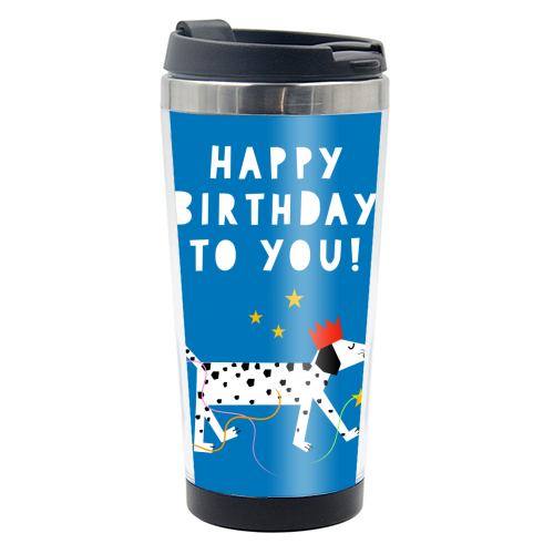 Spotty Dog Birthday Greeting - photo water bottle by Adam Regester