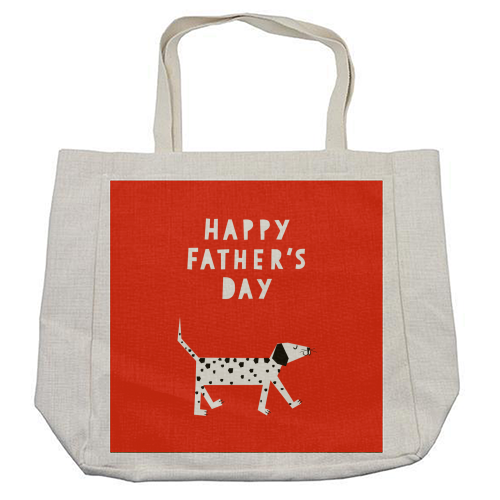 Spotty Dog Father's Day Greeting - cool beach bag by Adam Regester