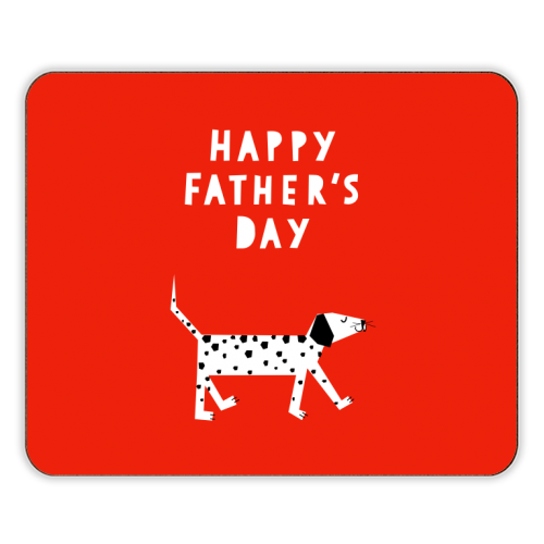 Spotty Dog Father's Day Greeting - designer placemat by Adam Regester