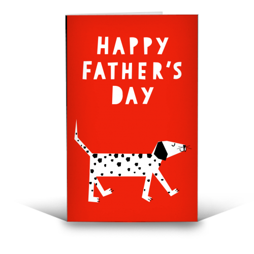 Spotty Dog Father's Day Greeting - funny greeting card by Adam Regester