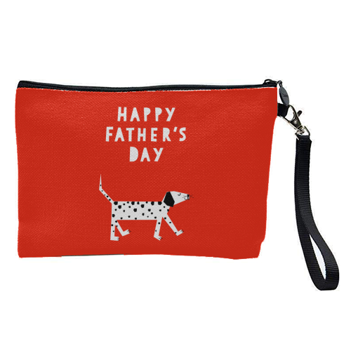 Spotty Dog Father's Day Greeting - pretty makeup bag by Adam Regester