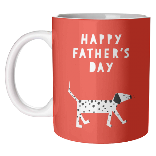 Spotty Dog Father's Day Greeting - unique mug by Adam Regester