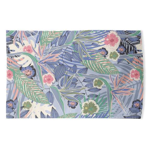 Tropicana paradise - funny tea towel by Louise Bell