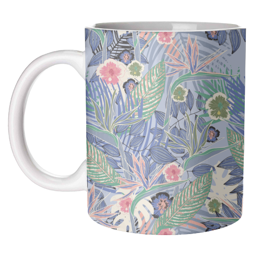Tropicana paradise - unique mug by Louise Bell