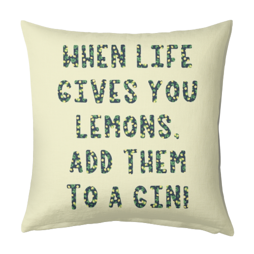 When life gives you lemons.... - designed cushion by Cheryl Boland