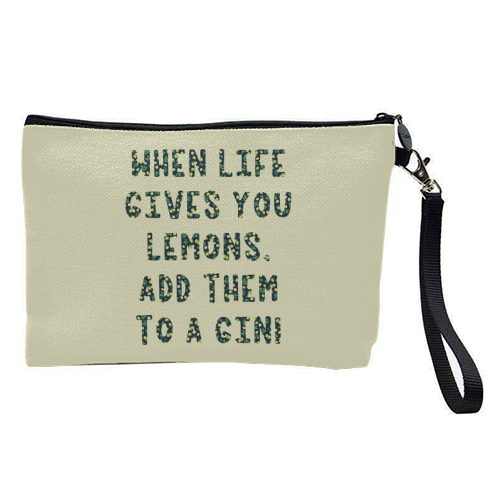 When life gives you lemons.... - pretty makeup bag by Cheryl Boland