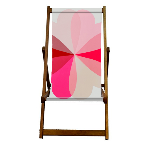Hannah Carvell,  Hearts and Flowers - canvas deck chair by Hannah Carvell