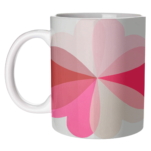 Hearts and Flowers - unique mug by Hannah Carvell