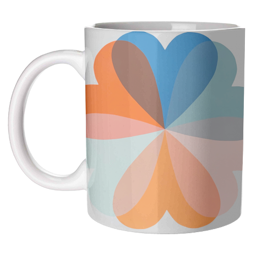 Hannah Carvell, Hearts and Flowers - unique mug by Hannah Carvell