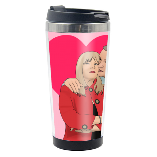 Pam & Mick - photo water bottle by Pink and Pip