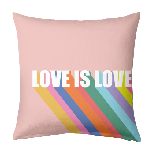 Love is Love - designed cushion by Luxe and Loco