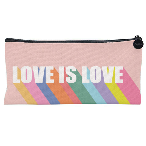 Love is Love - flat pencil case by Luxe and Loco