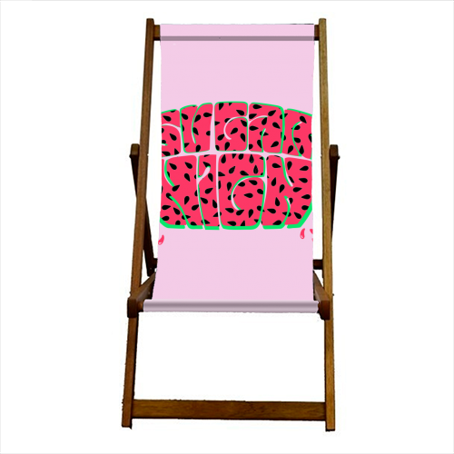 Sugar High - canvas deck chair by Wallace Elizabeth