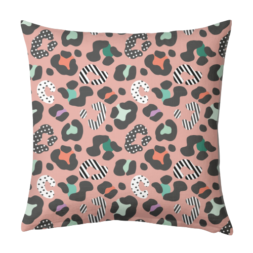 Playful Leopard - designed cushion by Luxe and Loco