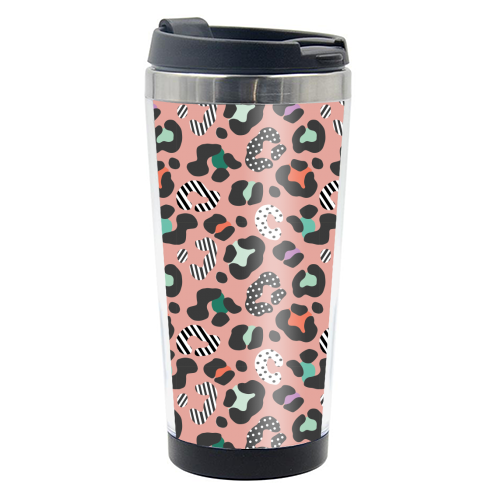 Playful Leopard - photo water bottle by Luxe and Loco