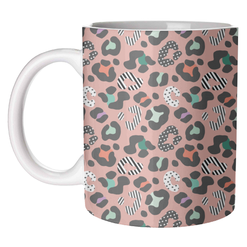 Playful Leopard - unique mug by Luxe and Loco