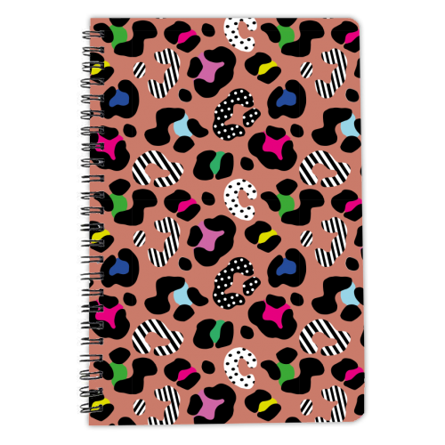 Playful Leopard wild - personalised A4, A5, A6 notebook by Luxe and Loco