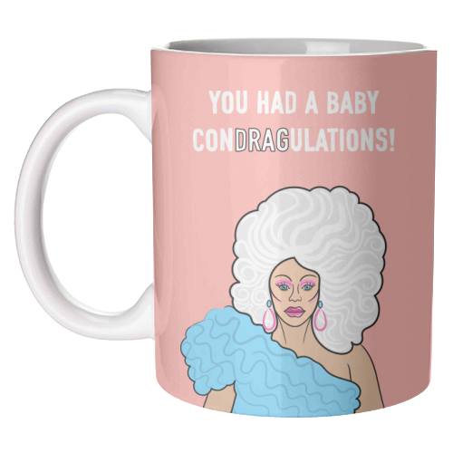 New Baby ConDRAGulations - unique mug by Adam Regester