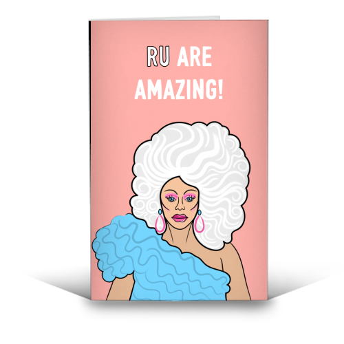 Ru Are Amazing! - funny greeting card by Adam Regester