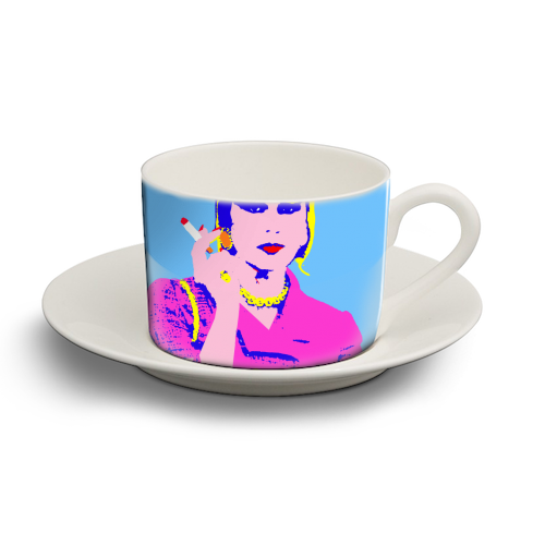 Darling - personalised cup and saucer by Wallace Elizabeth