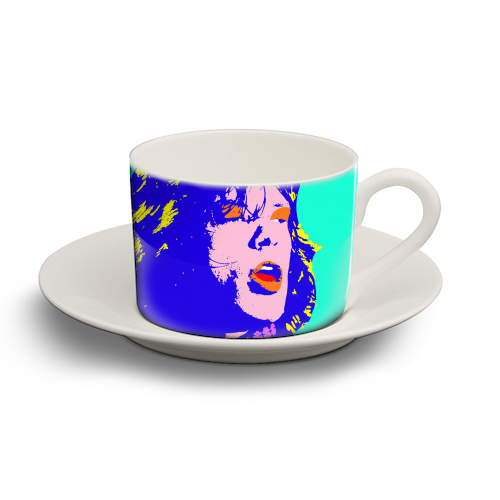 Mick - personalised cup and saucer by Wallace Elizabeth